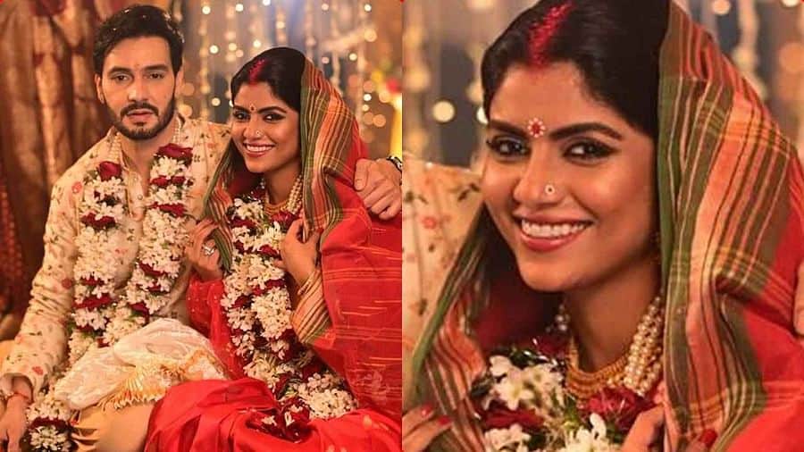 Just Married: Naagin actress Sayantani Ghosh marries boyfriend Anugrah Tiwari, see photos