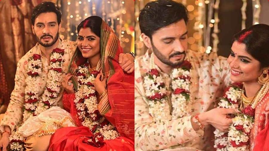 Just Married: Naagin actress Sayantani Ghosh marries boyfriend Anugrah Tiwari, see photos