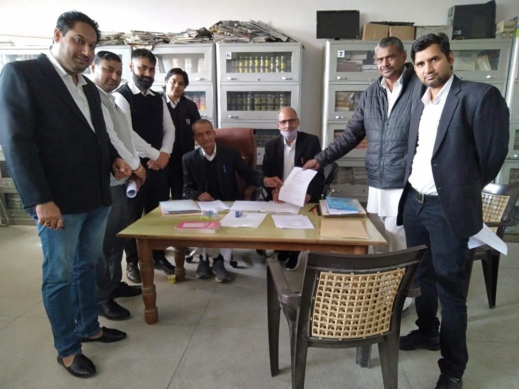 Five people filed nominations on the first day of Mahendragarh Bar Association elections