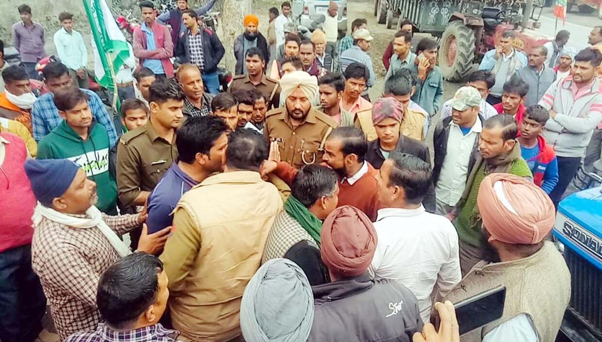 Farmers protest