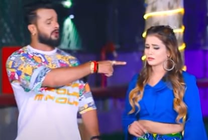 bhojpuri superstar khesari lal yadav romance with two actress in his new song dil ke bhitariya dabaiha sung by shilpi raj watch video
