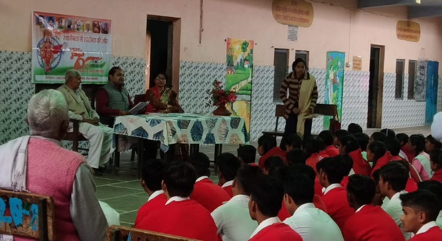 The thought of patriotism given to the students