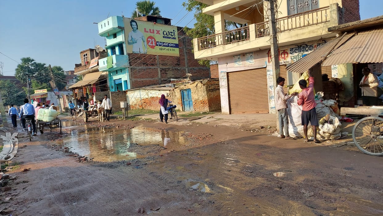 Colonies were populated, neither drains were built, nor roads were repaired