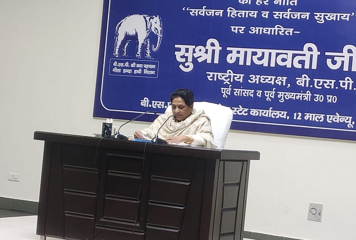 Mayawati addressed media on death anniversary of Dr Ambedkar.