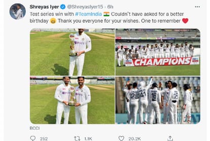 IND vs NZ Shreyas Iyer said could not have asked for better birthday