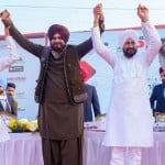 सीएम चरणजीत चन्नी के साथ नवजोत सिद्धू।