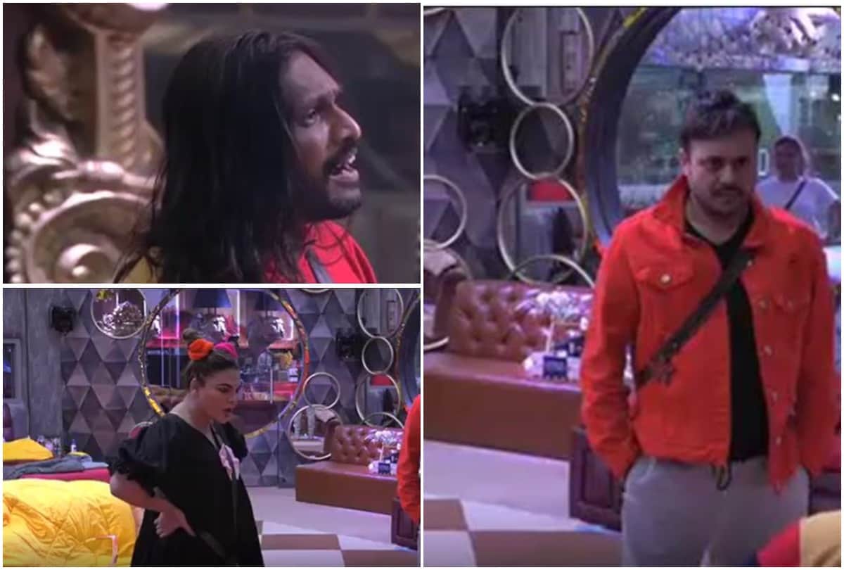 Rakhi Sawant attacks Abhijit for calling Ritesh bhaade ka pati throws chair  Watch