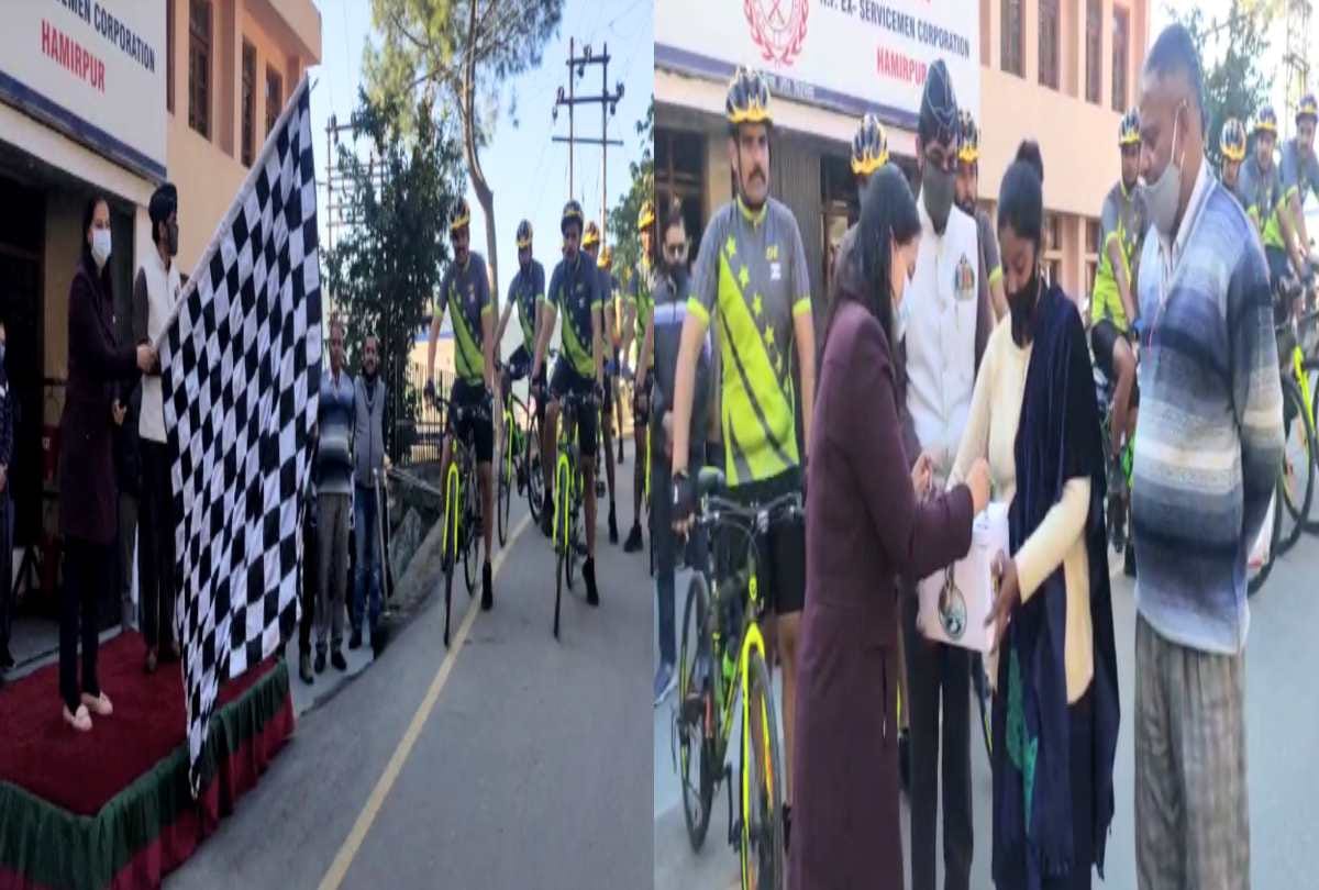 Armed Forces Flag Day: SP, ADM and other officers contributed, flag off cycle rally