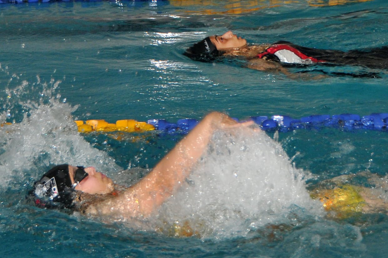 Sameer Sejwal of PU Campus won gold medal in swimming