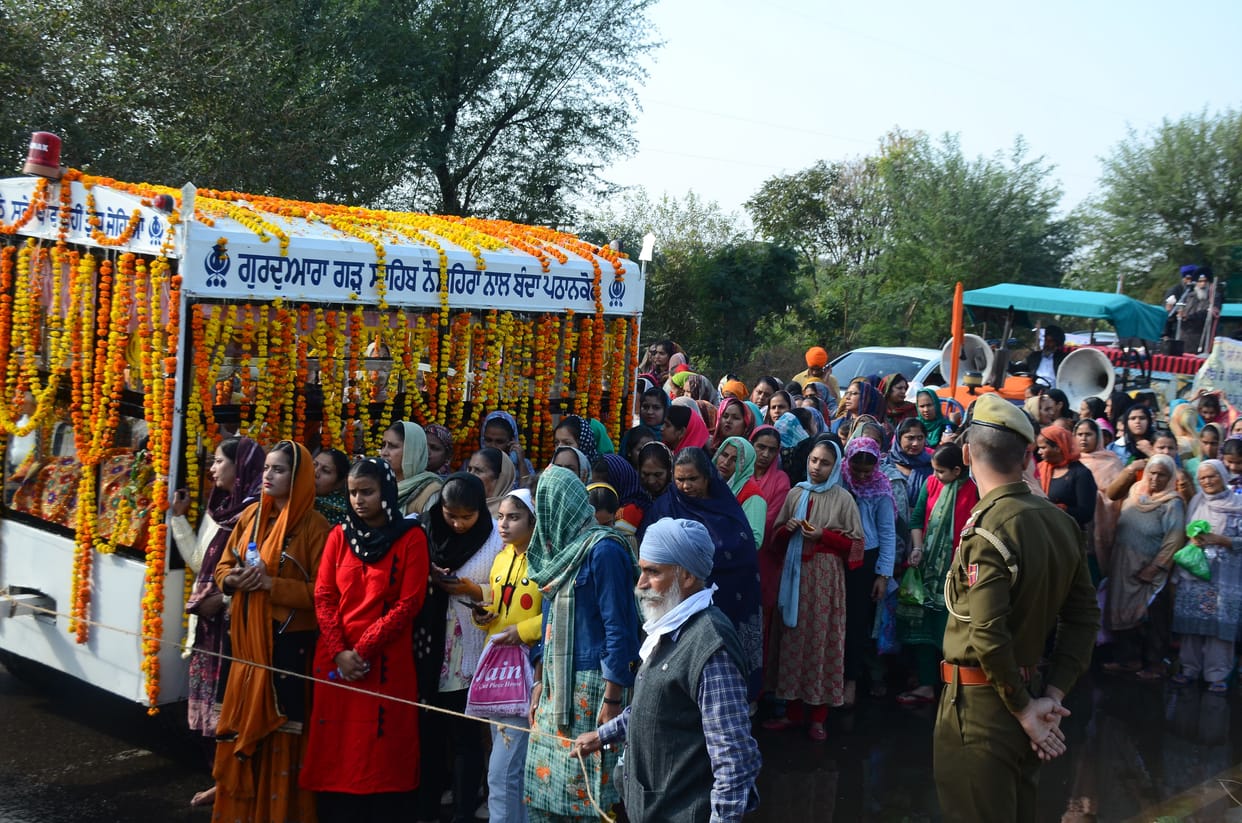 Nagar Kirtan taken out on the martyrdom day of Guru Tegh Bahadur
