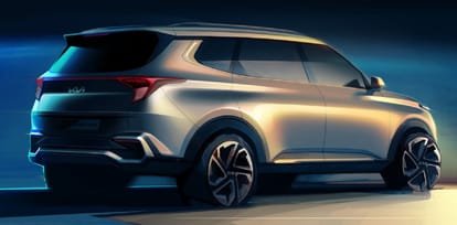 Kia releases official design sketch of Kia Carens interior exterior