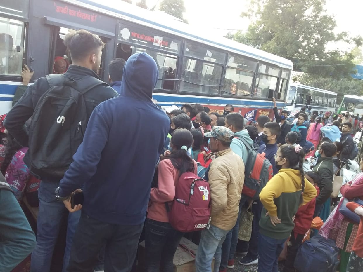 Buses for Nainital were less