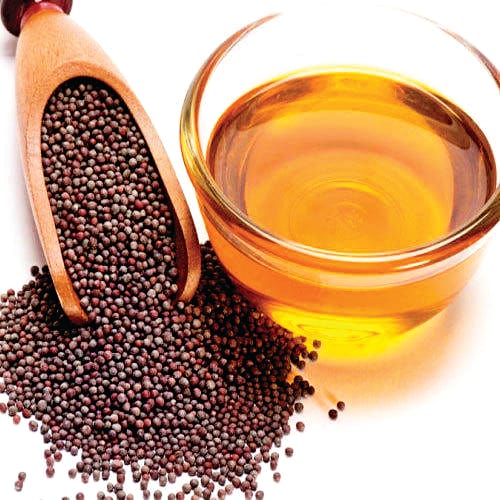 Price of mustard oil and refined down
