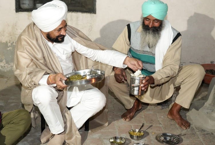 Punjab CM Charanjit Singh Channi visited border area village Khuali in Amritsar