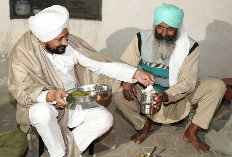Punjab CM Charanjit Channi visited border area village Khuali in Amritsar 