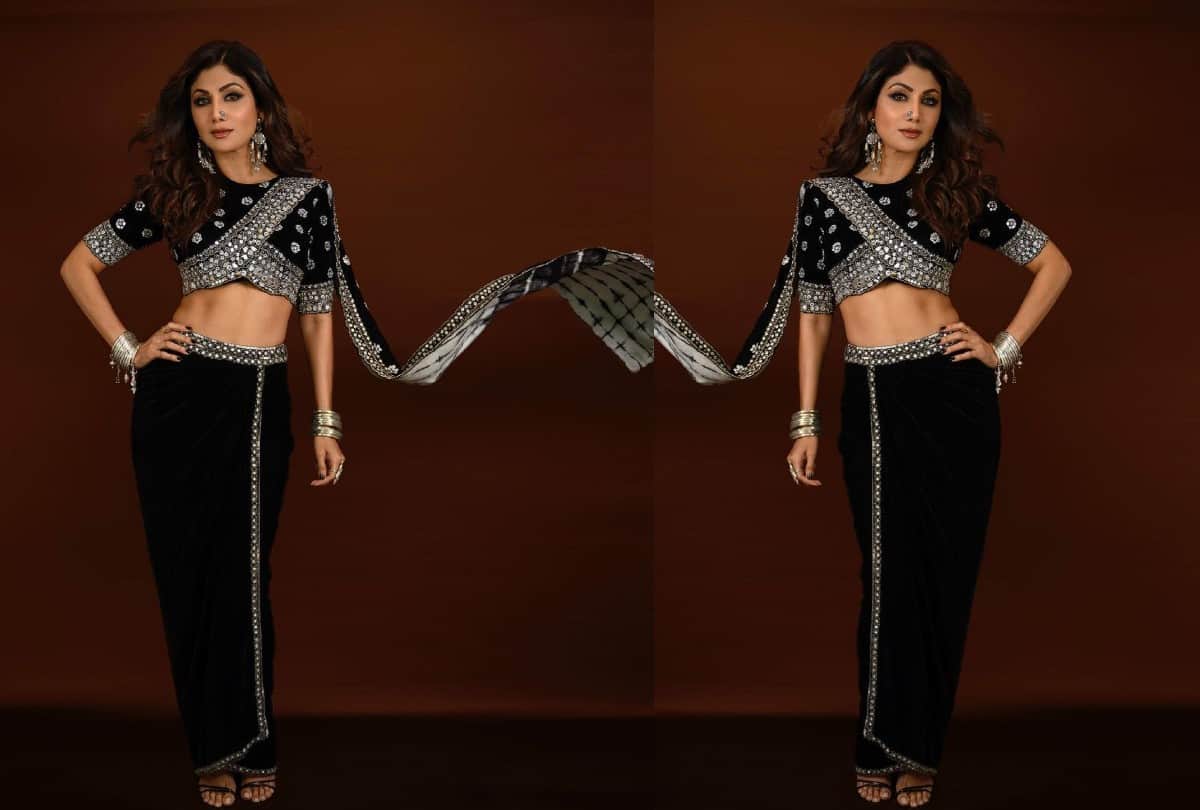 Shilpa Shetty 10 Indo Western Sarees Photos Traditional Look With Modern Touch
