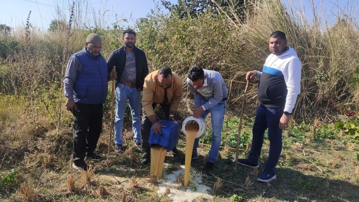 Excise Department destroyed Lahan