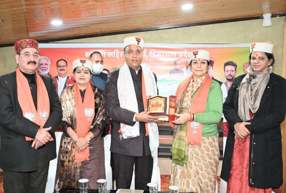 bjp mahila morcha meeting: CM Jairam said - Men are lagging behind in all public meetings, women are leading
