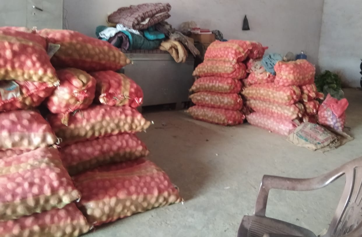 If the arrival of potatoes increased, then the price decreased