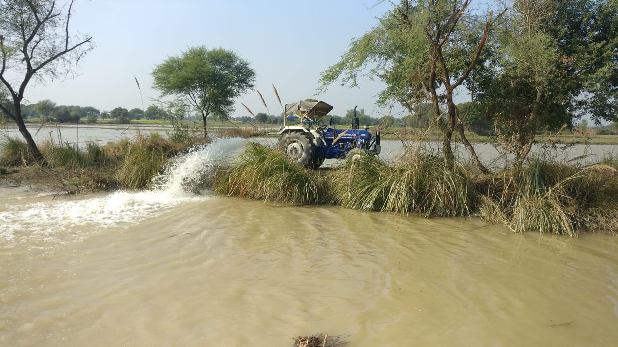 Hathras: ... now worrying about removing water from the fields and sowing again