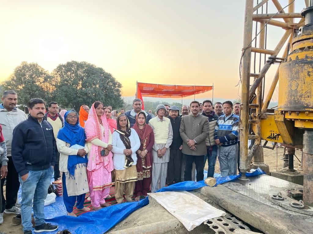 Bhoomi poojan of 1.5 crore irrigation scheme was done in Pandoga