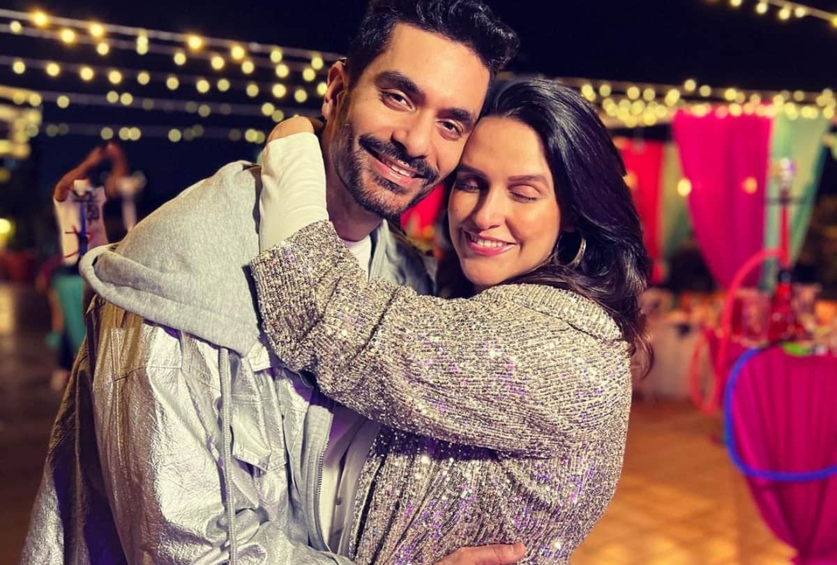 Neha Dhupia  and Angad Bedi reveal baby boy’s name share pics with him