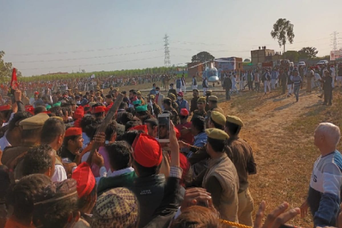 Meerut News: the crowd have  ruckus in rally of Akhilesh and Jayant, and the jam on highway and see photos