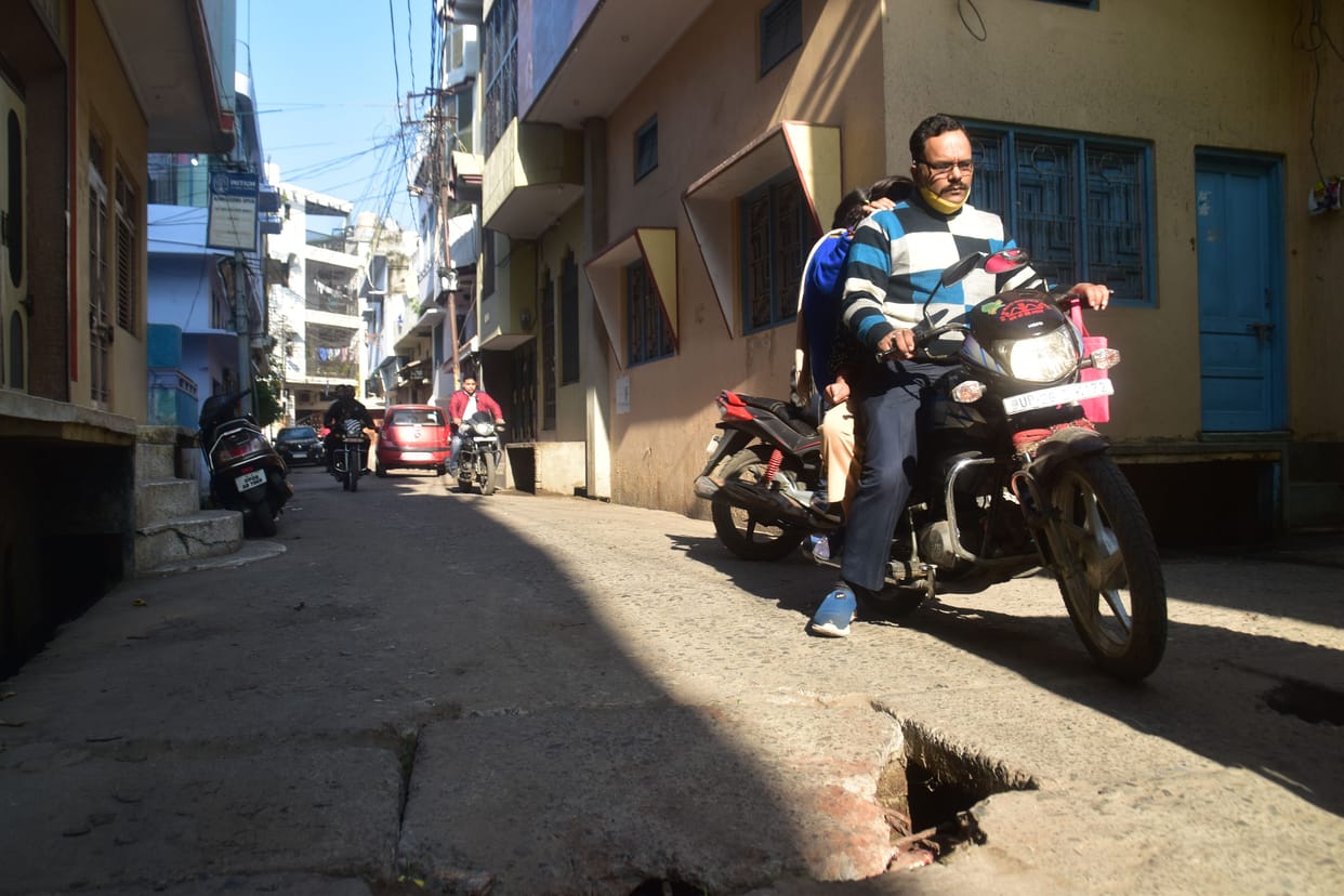 Broken slabs of drains becme deadly