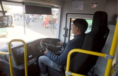 Panic buttons and ramps for differently-abled in e-buses