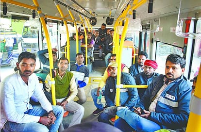 Panic buttons and ramps for differently-abled in e-buses