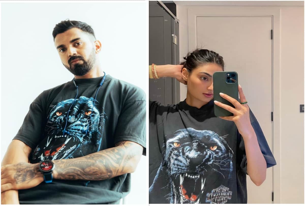 Athiya Shetty wearing boyfriend KL Rahul clothes all the time pictures went viral on social media