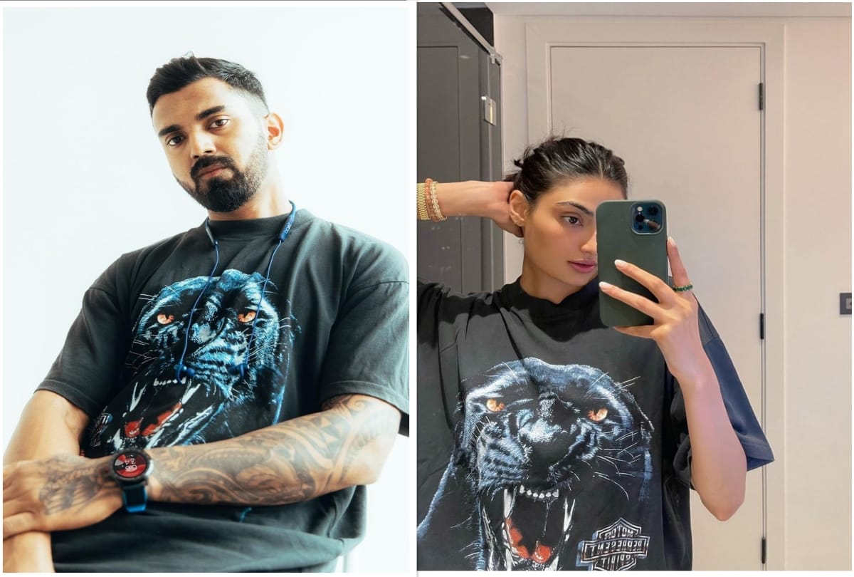 Athiya Shetty wearing boyfriend KL Rahul clothes all the time pictures went viral on social media