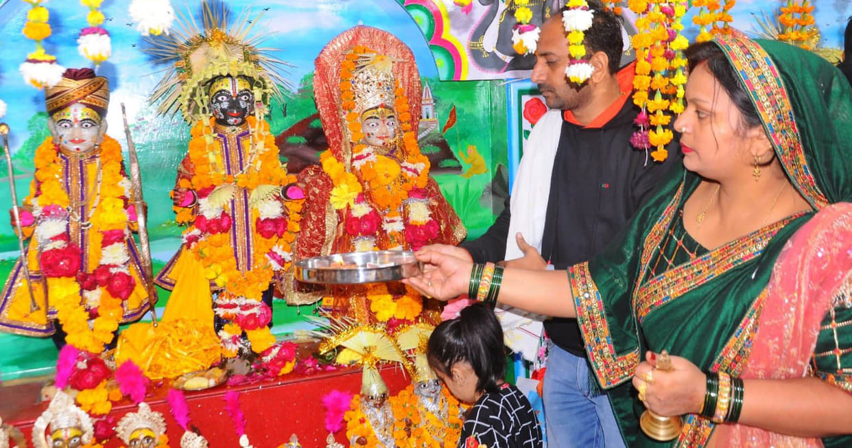 Fifty-six enjoyment in the rituals of Sita-Ram marriage