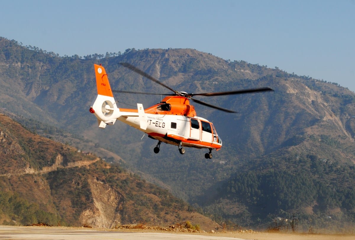 heli taxi service shimla to mandi and mandi to dharamshala started