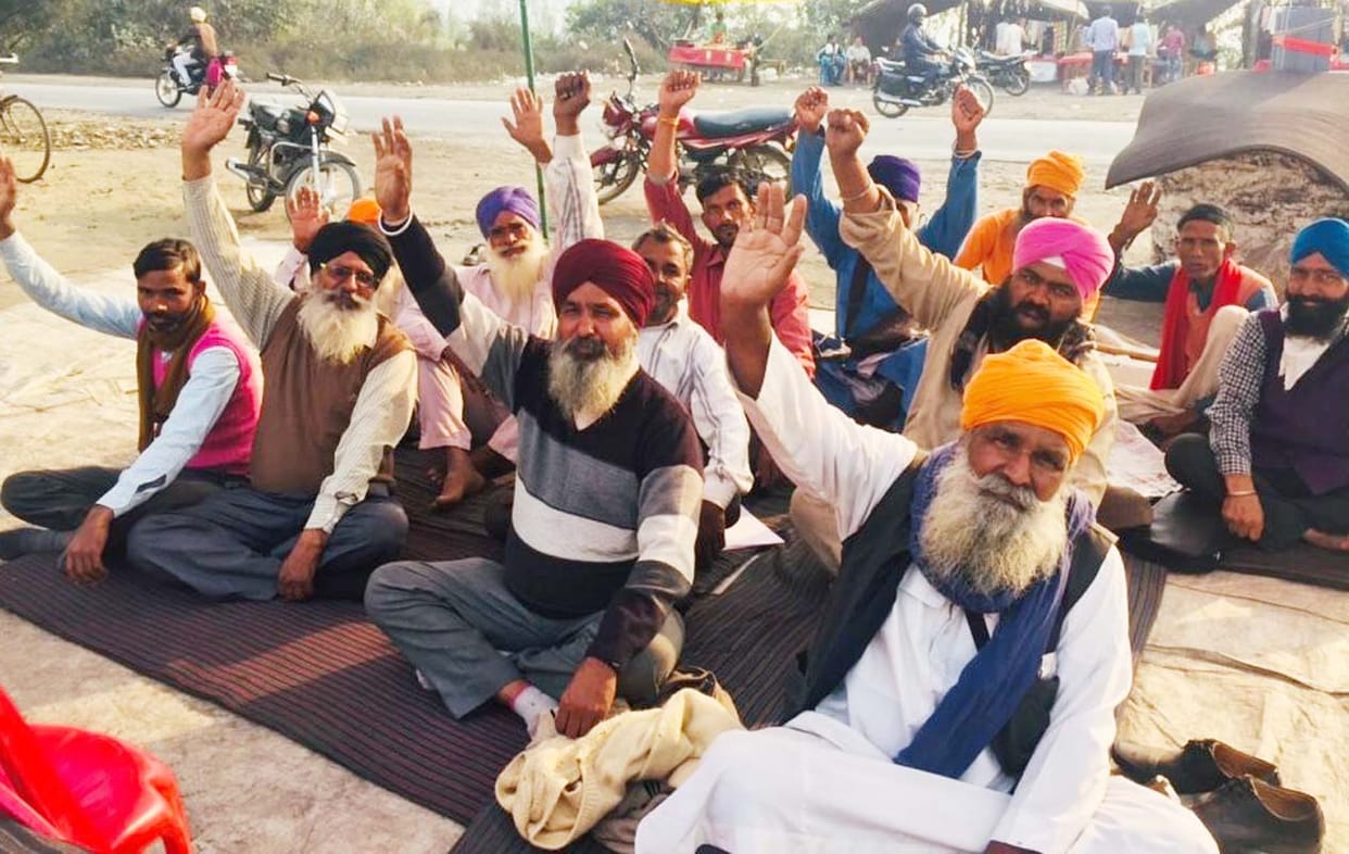 Farmers protest