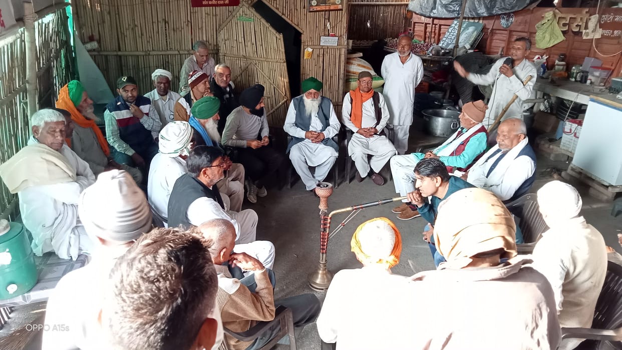Farmers celebrated at langar near sugar mill