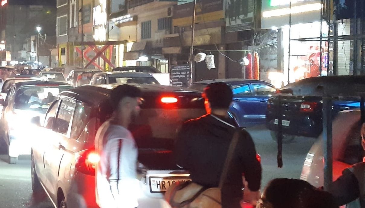 as the day progresses, the roads and cars get jammed