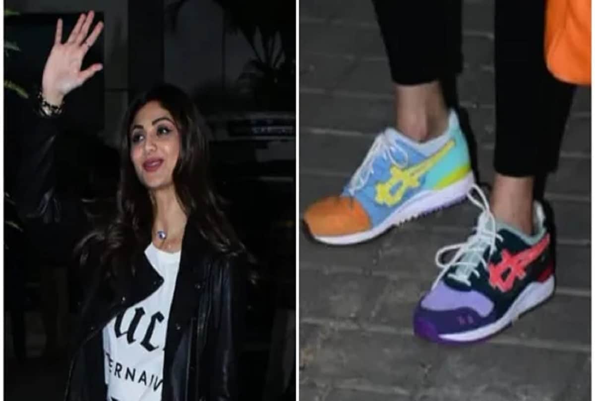 Shilpa Shetty wears mismatched shoes fan calls her lady Ranveer Singh