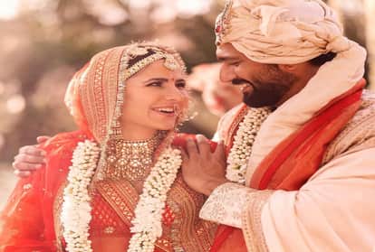 After wedding Katrina Kaif Vicky Kaushal leave for Jaipur see the photos of newly married couple