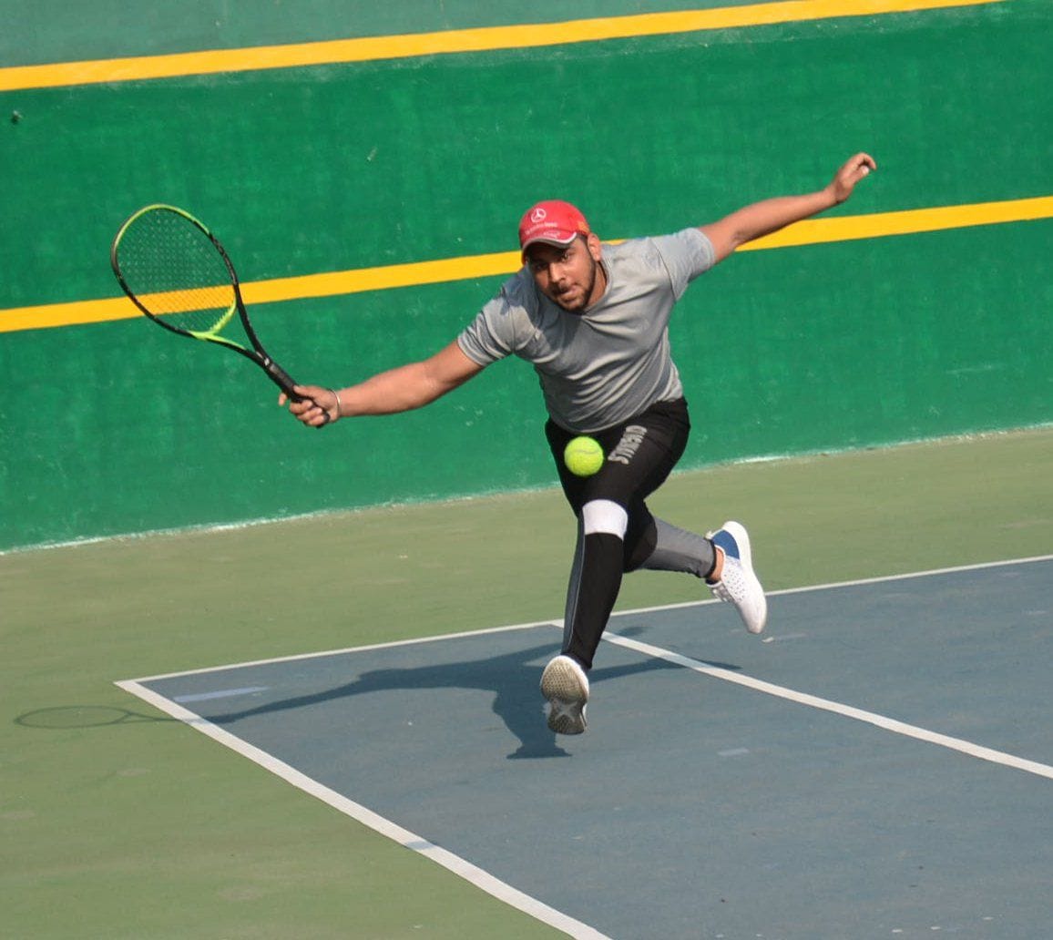Trial of tennis players held in service club