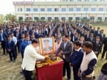 नगर के सिकटिया स्थित सांई कालेज आफ फार्मेसी पर शहीद सीडीएस बिपिन रावत  को श्रद्घांजलि अर्पित करत?