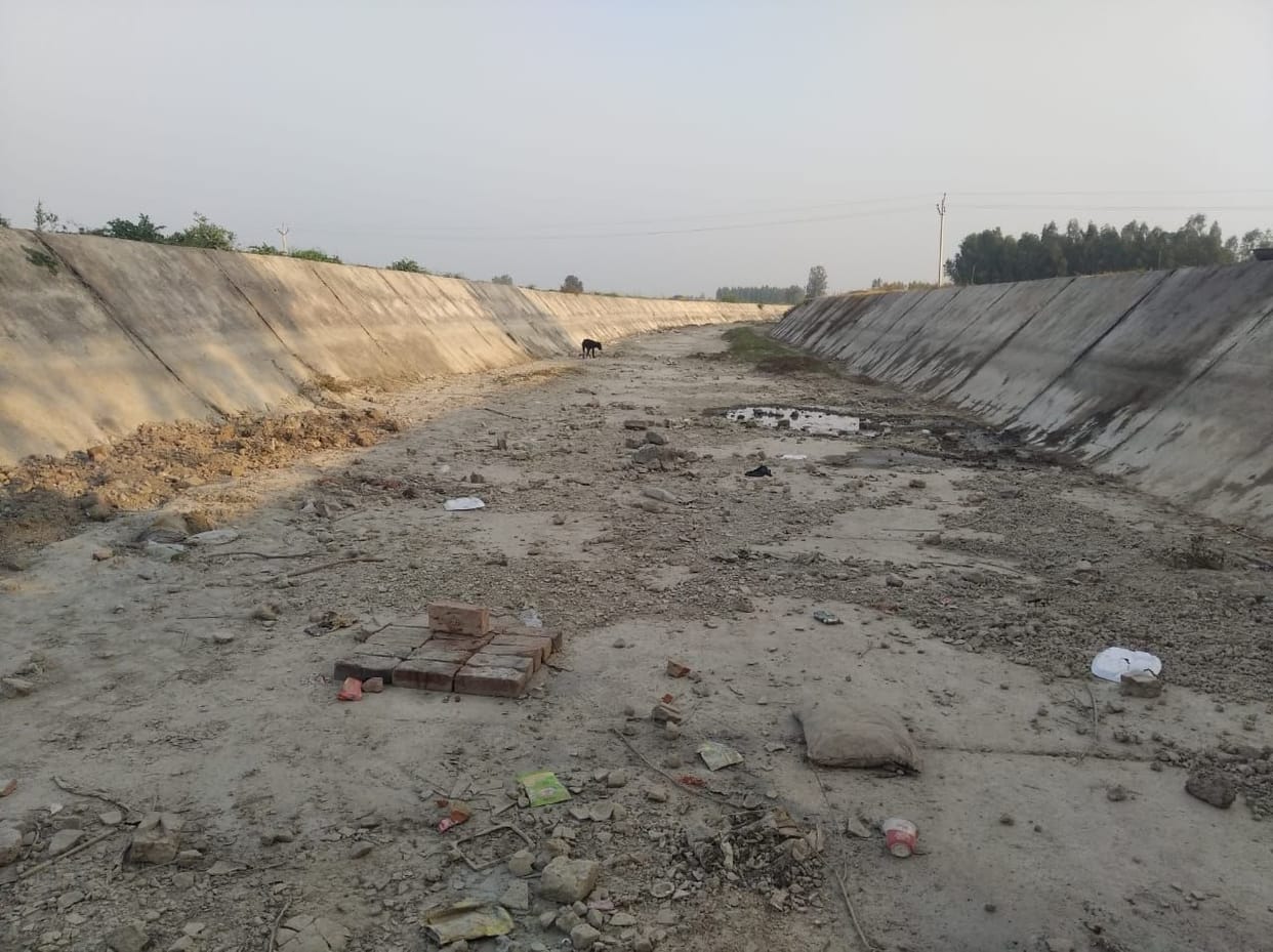 No water left in canals, irrigation crisis in front of farmers in Sikandra and Rajpur