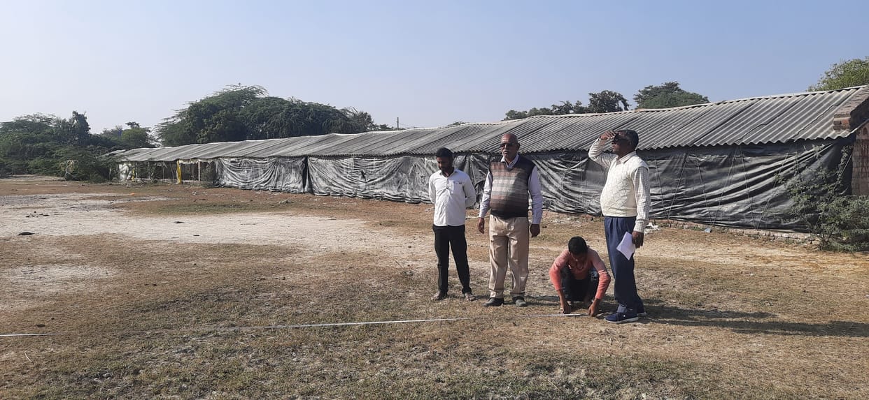 In Bhainsay, the revenue team did the measurement of land, the map will be rebuilt, sight and layout