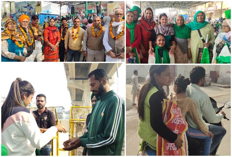 Before going home farmers will be showered with flowers by helicopter