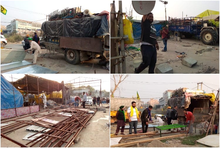 National Highway-44 will not open immediately after the departure of the farmers