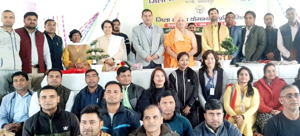 Shikha and Sunil first in Yogasan competition