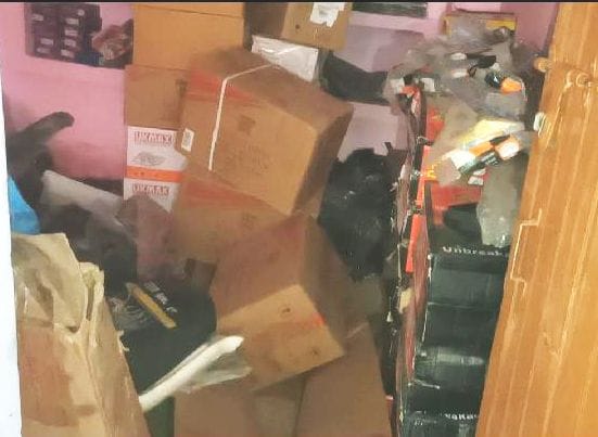 theft in gairaj anf godown