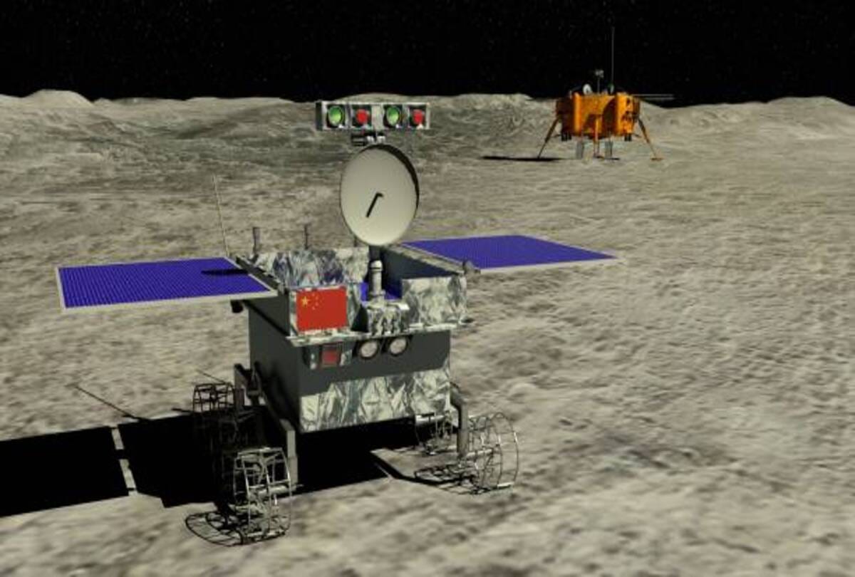 chinese rover Yutu 2 seen mysterious alien hut on moon