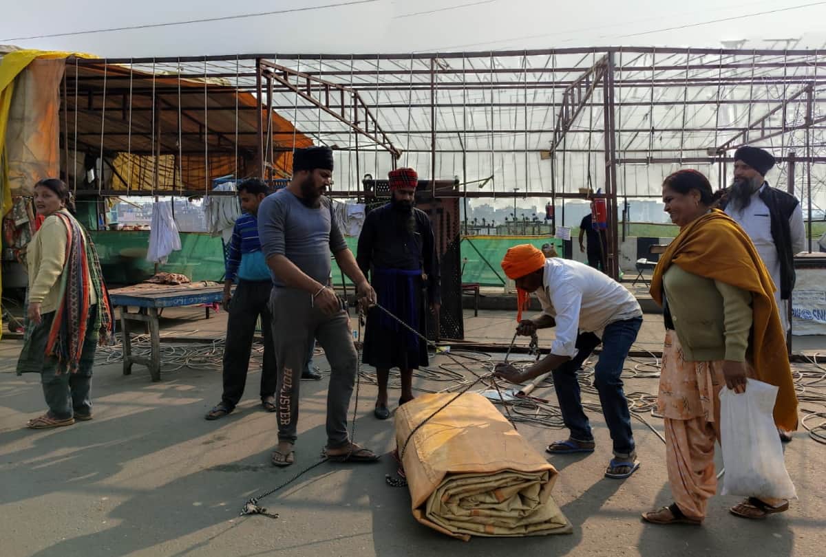 Farmers Protest see photos from ghazipur border farmers winding up their belongings preparing to go home from 11 December