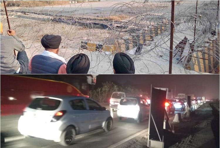 Police has not yet opened the way on the borders of Delhi